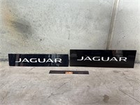 2 x JAGUAR Perspex Signs - Largest 535 x 155