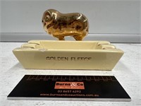 GOLDEN FLEECE Ceramic Ashtray - 145 x 90 
Small