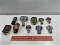 Assorted Aussie Beer tap tops X10