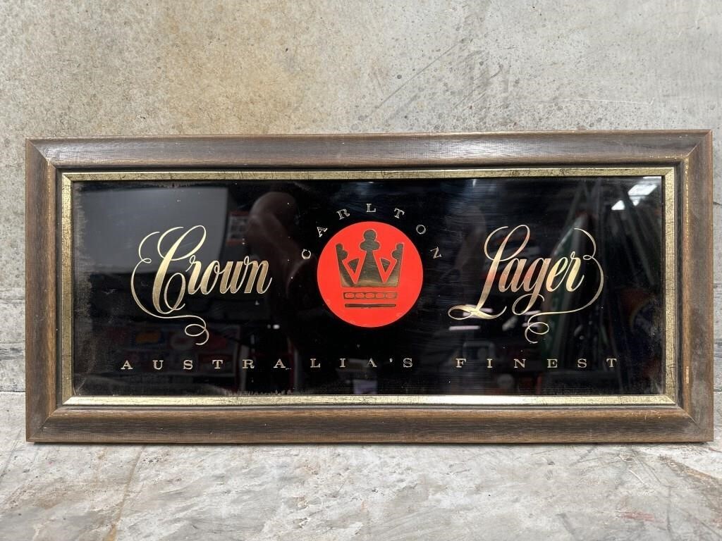 Crown Lager Beer Mirror 600 X 270