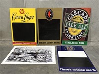 Assorted Beer Corflute Signs X5 - Largest  1000 X
