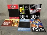 Assorted Beer Corflute signs - 895 X 595