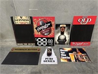 Assorted Beer Signs and Posters X7 Inc. Carlton