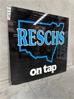 Reschs On Tap Perspex Sign - 1245 X 1210