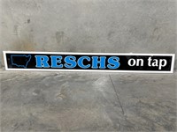 Reschs On Tap Perspex Sign - 2430 X 300