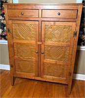 like NEW- Amish OAK pie cupboard 42x53x16" deep