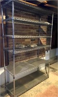 NSF adjustable shelves w/ wheels 48x18x72"