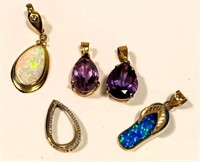 10k & 14k GOLD pendants jewelry - 13g Total weight