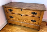 40" antique OAK dressser / TV stand