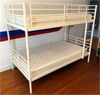 quality metal bunk bed- clean mattresses