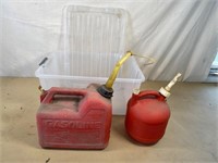 fuel cans & tote