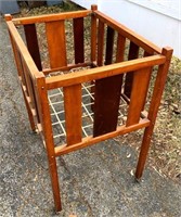 antique wooden crib / bassinet 20x26