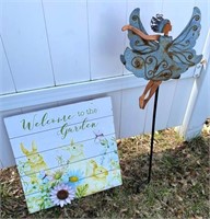 garden fairy & sign