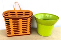 plastic basket &  planter