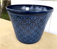 NEW 22" Arezzo patio planter- Blue