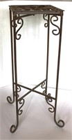 Metal Plant Stand 27" T 10" Square
