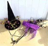 villain witch hat & thorns lawn decoration- disney