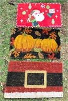 3 pcs- seasonal rugs18" x 30"
