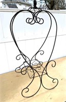 40" wrought iron plant stand