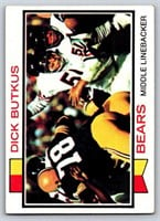1973 Topps Football Lot of 10 Cards Butkus