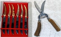 Germany - Stag handled knives & shears