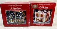 2pcs- St. Nicholas Square Christmas Village