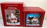 2pcs- St. Nicholas Square Christmas Village