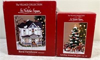 2pcs- St. Nicholas Square Christmas Village