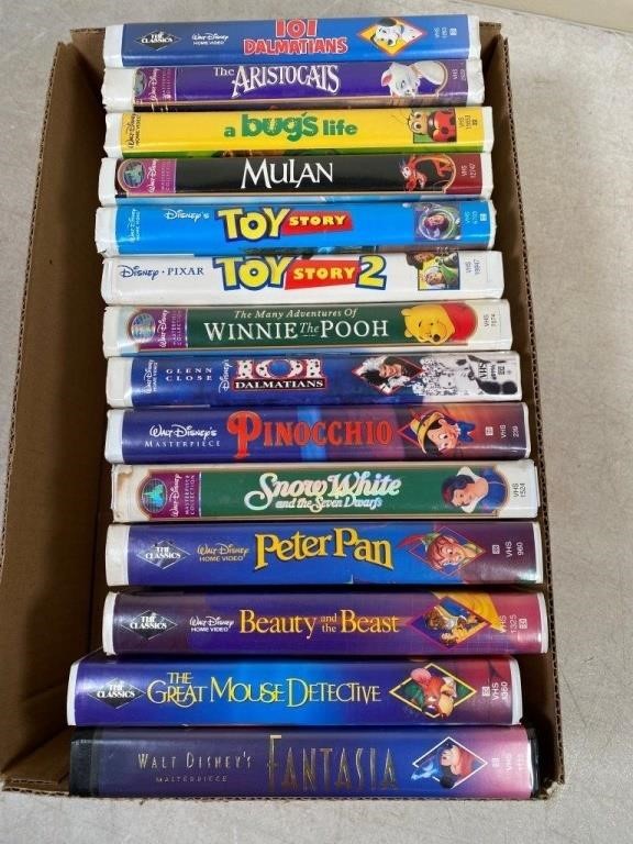 vintage childrens VHS movies including DISNEY