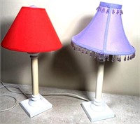 2pcs- small desk / table lamps