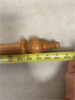 100 inch  wooden curtain rod
