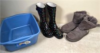 womens boots- sz10 & pan