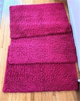3pcs- pink rugs 31x47