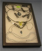 Group of costume jewelry necklaces