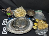 Silver Platted items (Trays, pitcher, plus)