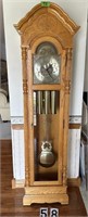 Howard & Miller oak Grandfather clock 81” tall