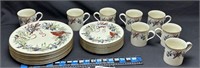 Lenox “Winter Greetings” 8 piece Luncheon set