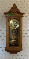 D & A key wind Oak clock