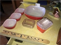 Vintage Refrig Dish & Bowl Set