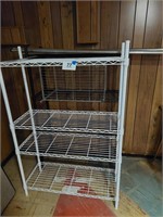 Wire shelf units 4' tall and smaller unit 2' tall