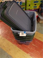 Lot of totes with lids