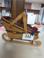 Longaberger basket sleigh