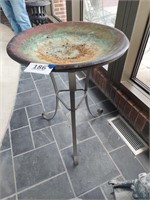 Brass/copper bird bath