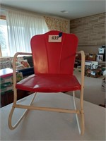 Vintage metal child's/doll's rocking chair