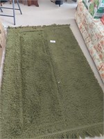 Carpetuft green area rug, 4' x 6'