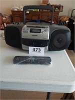 AIWA FM stereo, CD and cassette player with remote