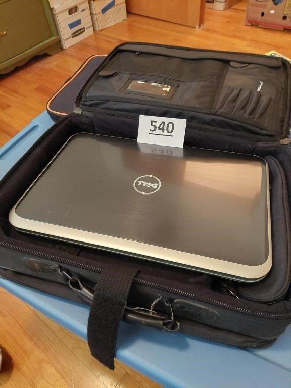 Dell Inspiron laptop, Windows 10, with case