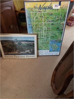 Lot of 2 destination poster/pictures