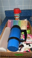 Aladdin Cable Car Thermos, Magnets, Pill Box