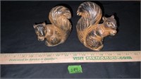 2 Wony Japan  Ceramic Squirrel Figures